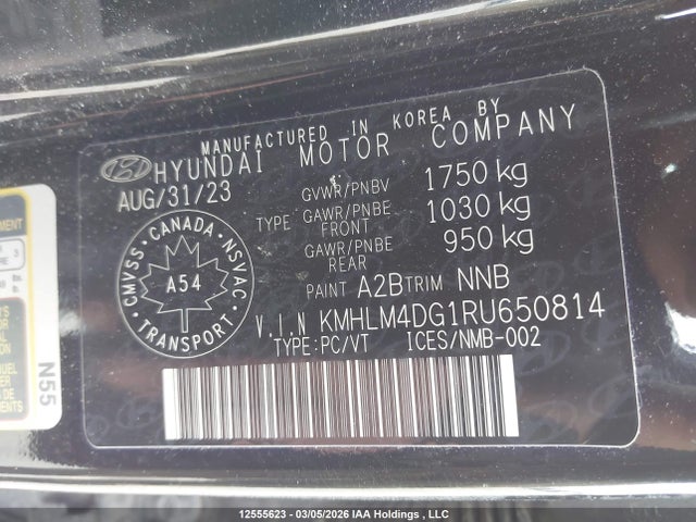KMHLM4DG1RU650814 Hyundai Elantra Essential