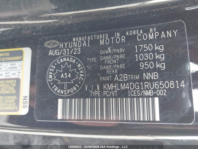 KMHLM4DG1RU650814 Hyundai Elantra Essential