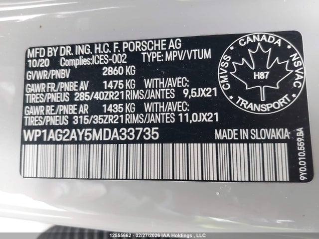 Porsche Cayenne Gts 2021 WP1AG2AY5MDA33735 Image 19