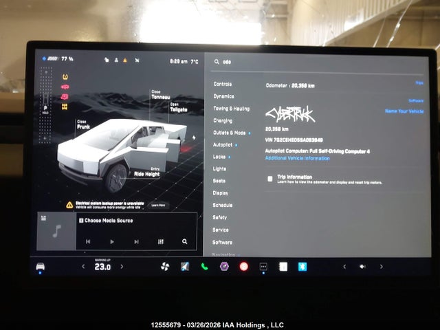 Aukcja sprzedaży 2025 Tesla Cybertruck Awd, vin: 7G2CEHED5SA063649, numer aukcji: 12555679