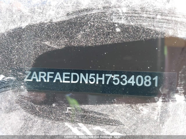 ZARFAEDN5H7534081 Alfa Romeo Giulia