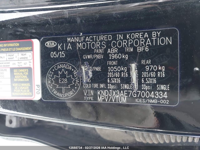 KNDJX3AE7G7004334 KIA SOUL EV