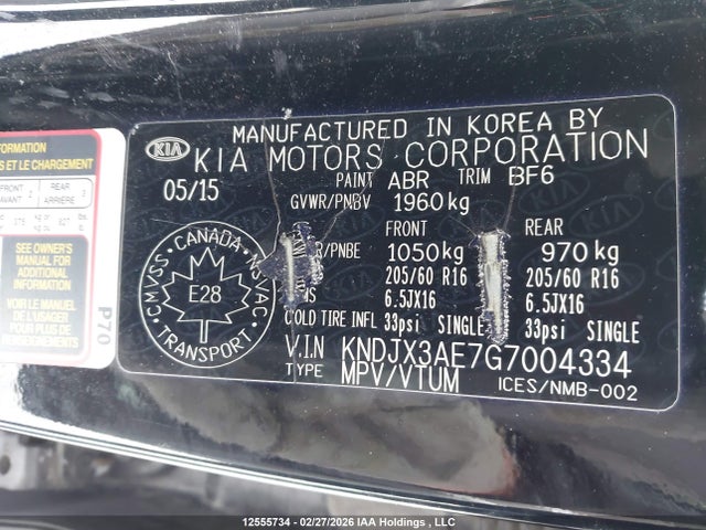 KNDJX3AE7G7004334 KIA SOUL EV