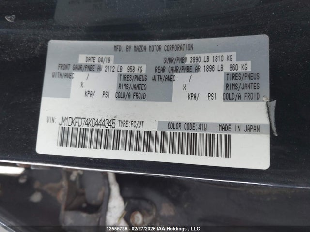 JM1DKFD74K0444345 Mazda Cx-3 Grand Touring