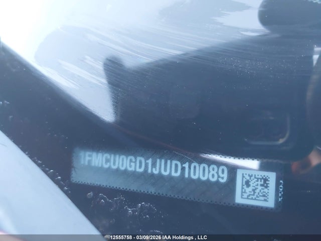 1FMCU0GD1JUD10089 Ford ESCAPE SE