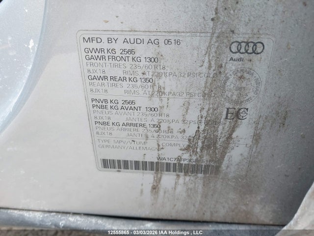 WA1C7AFP3GA151593 Audi Q5