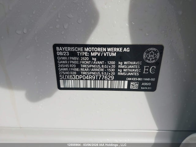 5UX63DP04R9T77629 BMW X3 Xdrive30e