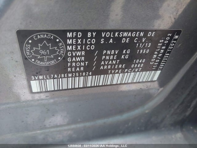 3VWLL7AJ8EM251824 Volkswagen Jetta 2.0 Tdi Highline/2.0 Tdi Trendline+