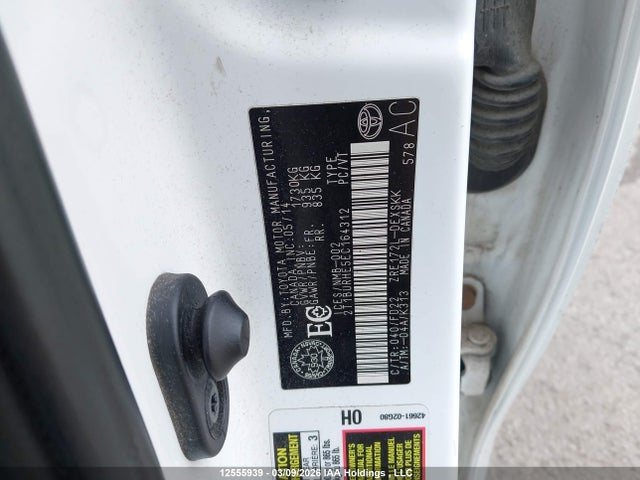 12555939 :رقم المزاد ، 2T1BURHE5EC164312 vin ، 2014 Toyota Corolla L/le/le Pls/prm/s/s Pls مزاد بيع