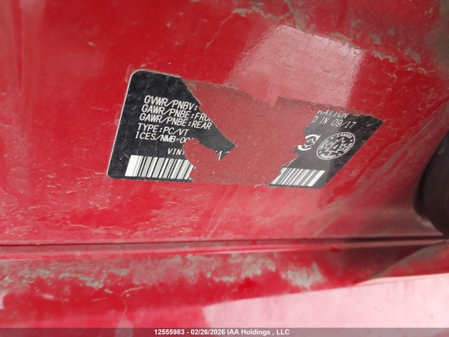12555983 :رقم المزاد ، JF1VA2P62J9817997 vin ، 2018 Subaru Wrx Sti Sti مزاد بيع