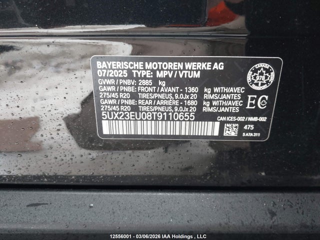 Aukcja sprzedaży 2026 Bmw X5 Xdrive40i, vin: 5UX23EU08T9110655, numer aukcji: 12556001