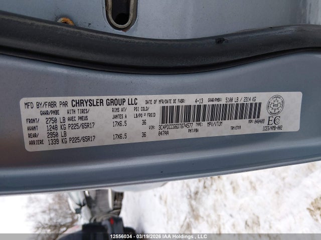 Aukcja sprzedaży 2013 Dodge Journey Sxt, vin: 3C4PDCCG6DT674577, numer aukcji: 12556034
