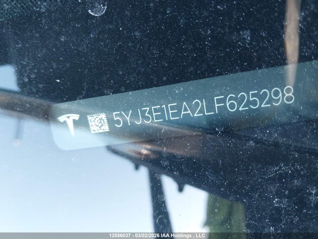 5YJ3E1EA2LF625298 Tesla MODEL 3
