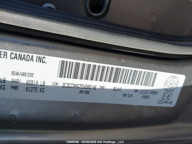 Chrysler 300 Touring 2014 2C3CCAAG7EH208146 Image 9