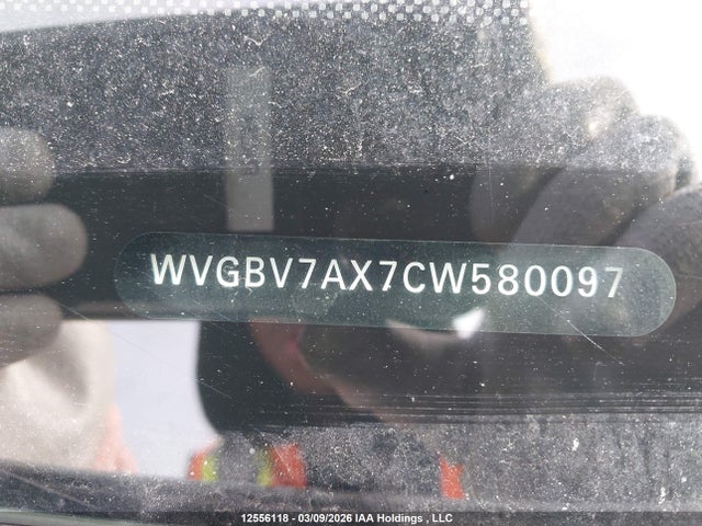 Продажа на аукционе авто 2012 Volkswagen Tiguan S/se/sel, vin: WVGBV7AX7CW580097, номер лота: 12556118