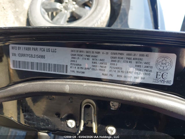 1C6RR7FG8LS154966 RAM 1500 Classic Tradesman/express
