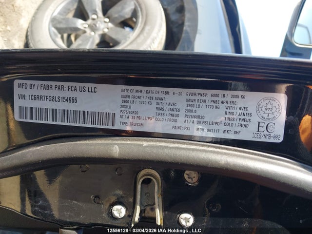 1C6RR7FG8LS154966 RAM 1500 Classic Tradesman/express