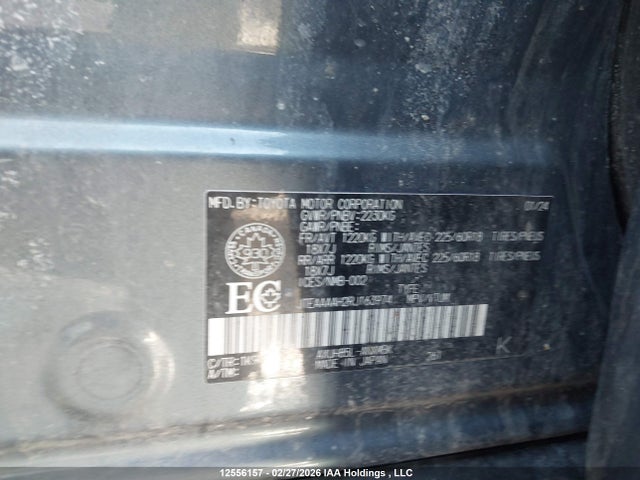 12556157 :رقم المزاد ، JTEAAAAH2RJ163974 vin ، 2024 Toyota Venza Le مزاد بيع