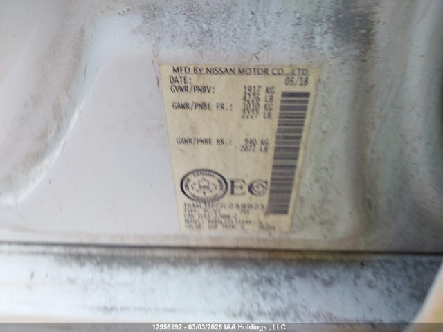 1N4AL3AP7JC258921 Nissan Altima 2.5 S/2.5 Sl Tech/2.5 Sv