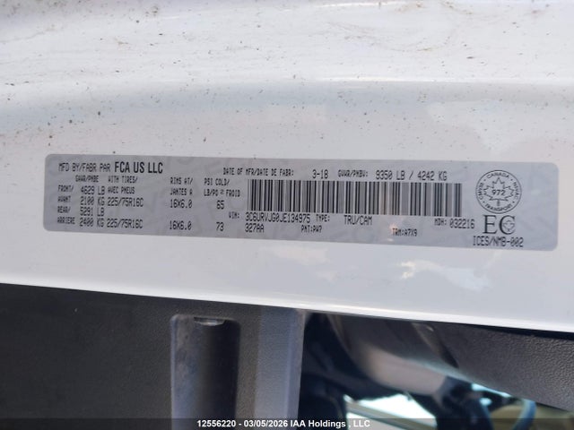 3C6URVJG0JE134975 RAM Promaster 3500 High Roof