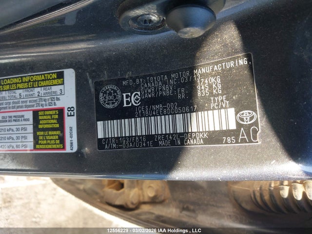 Продажа на аукционе авто 2013 Toyota Corolla Ce, vin: 2T1BU4EE8DC050617, номер лота: 12556229