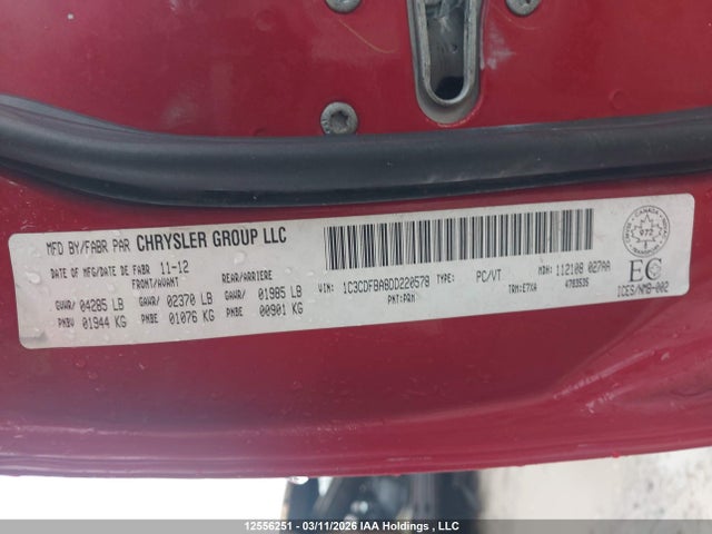 Продаж на аукціоні авто 2013 Dodge Dart Sxt, vin: 1C3CDFBA8DD220578, номер лоту: 12556251