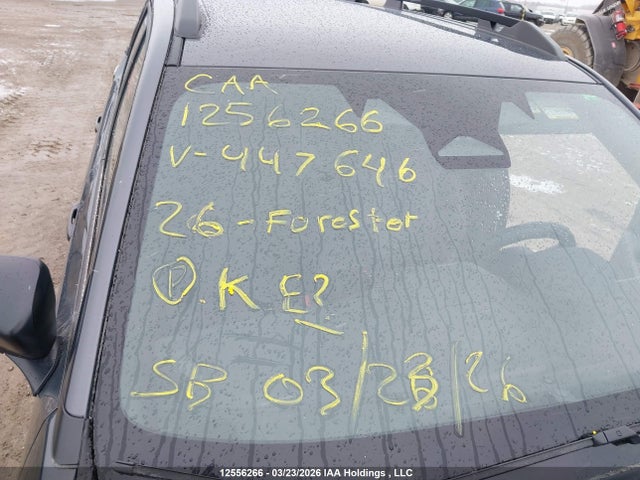 12556266 :رقم المزاد ، JF2SLDAC2TH447646 vin ، 2026 Subaru Forester Convenience مزاد بيع