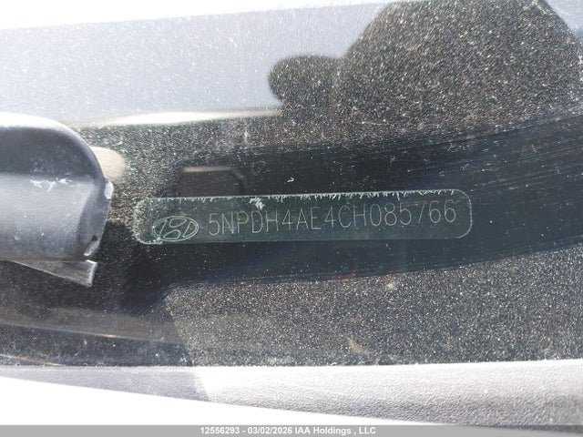 12556293 :رقم المزاد ، 5NPDH4AE4CH085766 vin ، 2012 Hyundai Elantra مزاد بيع