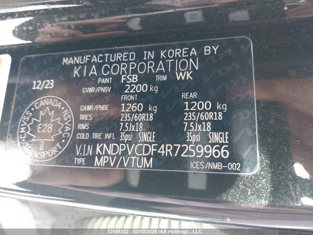 Aukcja sprzedaży 2024 Kia Sportage Ex/ex Premium W/black Interior/ex Premium W/red Interior, vin: KNDPVCDF4R7259966, numer aukcji: 12556322