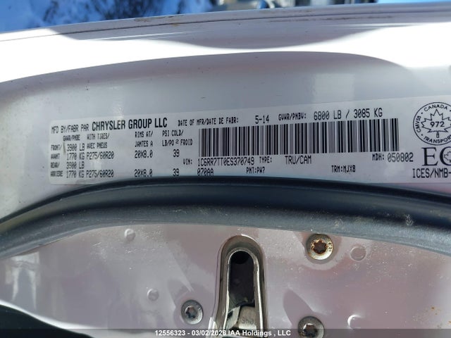 Aukcja sprzedaży 2014 Ram 1500 Slt, vin: 1C6RR7TT0ES370749, numer aukcji: 12556323