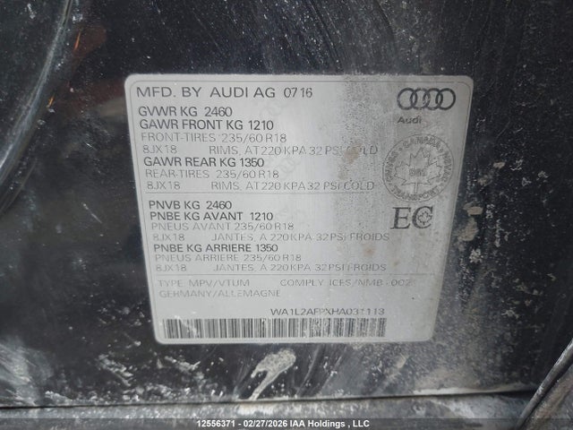 WA1L2AFPXHA031113 Audi Q5 Premium Plus