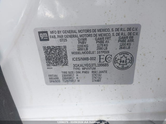 3GKALYEG3TL199685 GMC Terrain
