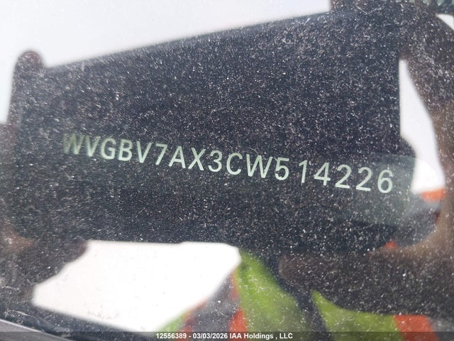 Продаж на аукціоні авто 2012 Volkswagen Tiguan S/se/sel, vin: WVGBV7AX3CW514226, номер лоту: 12556389