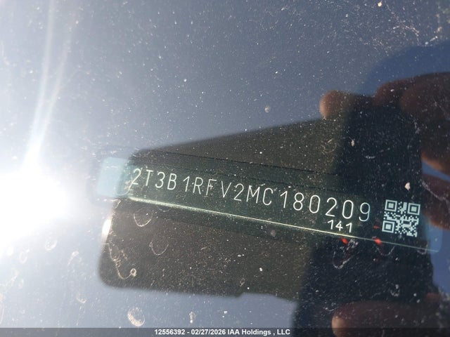 2021 Toyota Rav4 Le მანქანა იყიდება აუქციონზე, vin: 2T3B1RFV2MC180209, აუქციონის ნომერი: 12556392