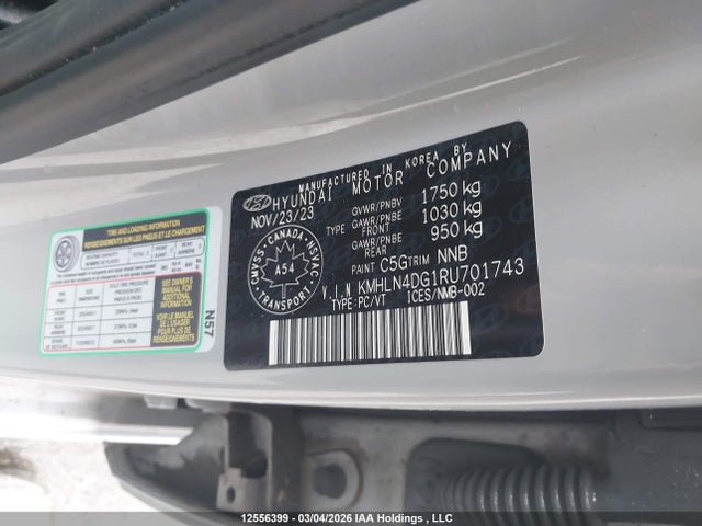 Продаж на аукціоні авто 2024 Hyundai Elantra Luxury, vin: KMHLN4DG1RU701743, номер лоту: 12556399