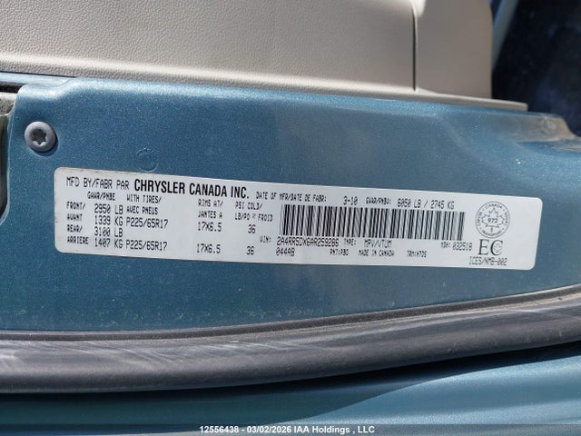 2010 Chrysler Town & Country მანქანა იყიდება აუქციონზე, vin: 2A4RR5DX6AR259286, აუქციონის ნომერი: 12556438