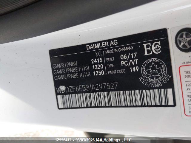 Aukcja sprzedaży 2018 Mercedes-benz Amg E 43 4matic, vin: WDDZF6EB3JA297527, numer aukcji: 12556471