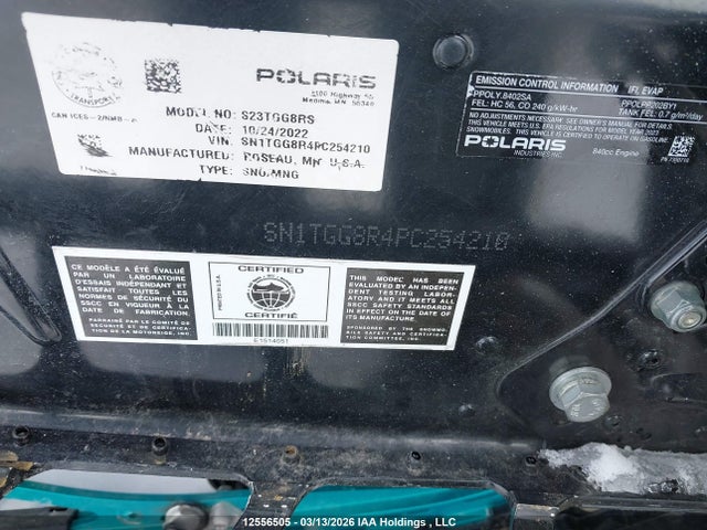 SN1TGG8R4PC254210 Polaris 850 Rmk Khaos Matryx Slash
