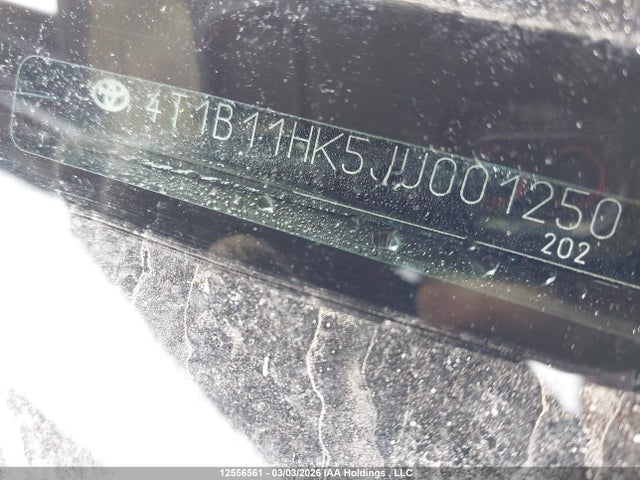 4T1B11HK5JU001250 Toyota CAMRY SE