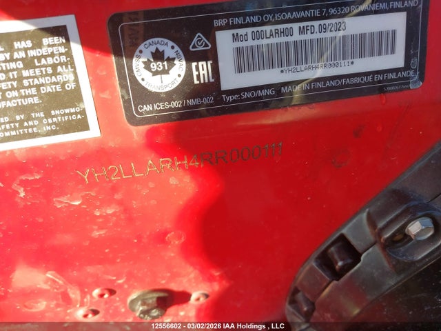 YH2LLARH4RR000111 Lynx Xterrain Re 3700 900 Ace Turbo R