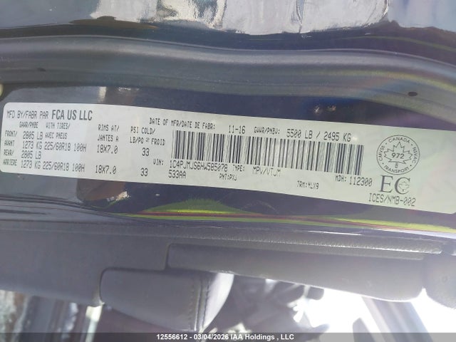 1C4PJMJS6HW585078 Jeep Cherokee Overland