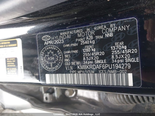 Aukcja sprzedaży 2023 Hyundai Ioniq 5 Preferred Long Range With Luxury Package, vin: KM8KRDAF6PU194279, numer aukcji: 12556622