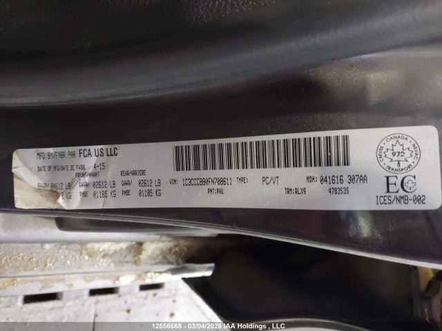 Продажа на аукционе авто 2015 Chrysler 200 S, vin: 1C3CCCBB0FN708611, номер лота: 12556668