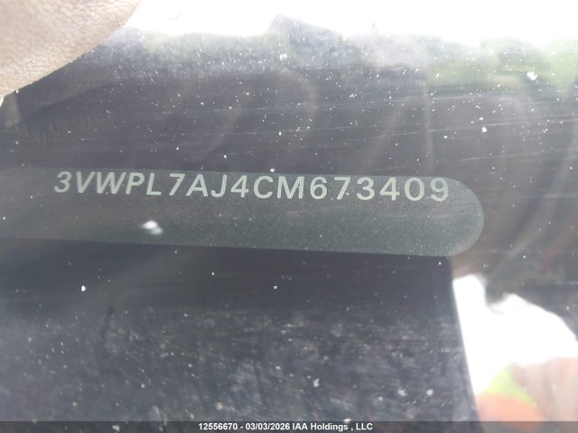 12556670 :رقم المزاد ، 3VWPL7AJ4CM673409 vin ، 2012 Volkswagen Golf 2.0 Tdi Highline/comfortline مزاد بيع