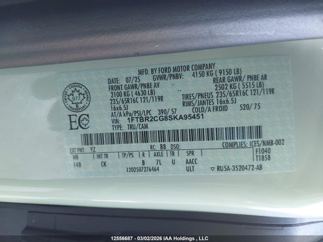 1FTBR2CG8SKA95451 Ford Transit-250 Cargo