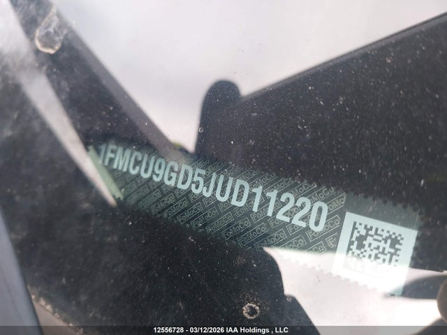 Продаж на аукціоні авто 2018 Ford Escape, vin: 1FMCU9GD5JUD11220, номер лоту: 12556728