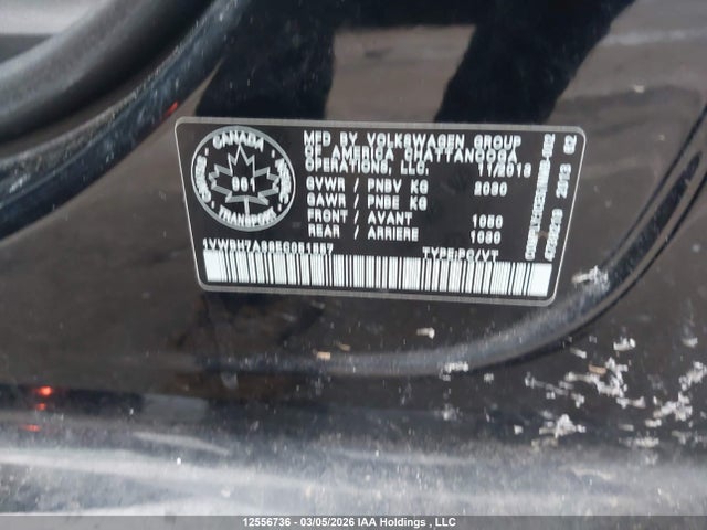1VWBH7A38EC051557 Volkswagen Passat 2.5l Comfortline