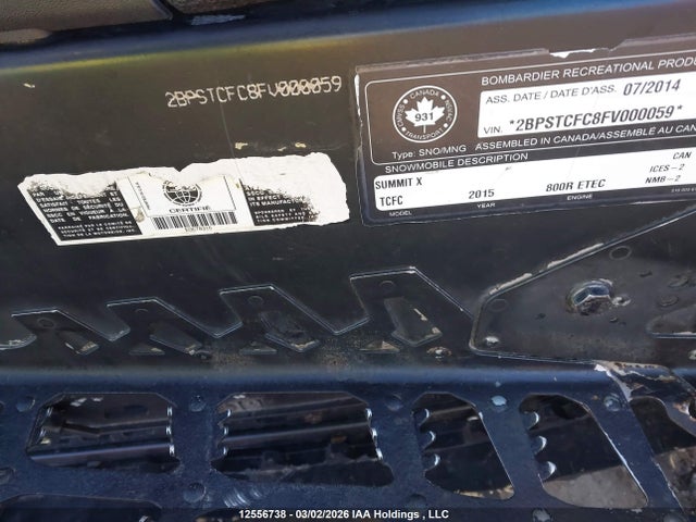 2BPSTCFC8FV000059 Skidoo Skidoo