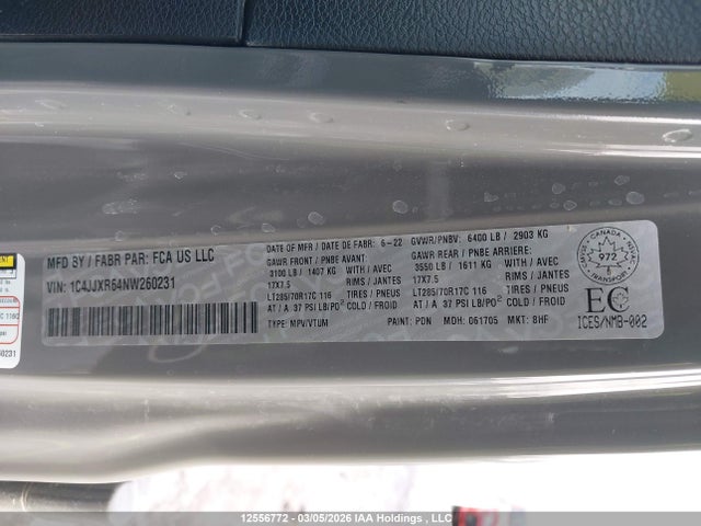 1C4JJXR64NW260231 Jeep Wrangler 4xe Unlimited Rubicon