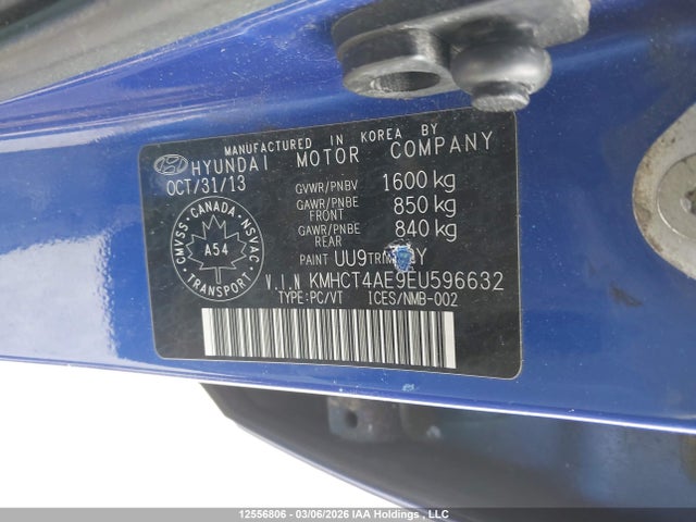 Продаж на аукціоні авто 2014 Hyundai Accent, vin: KMHCT4AE9EU596632, номер лоту: 12556806